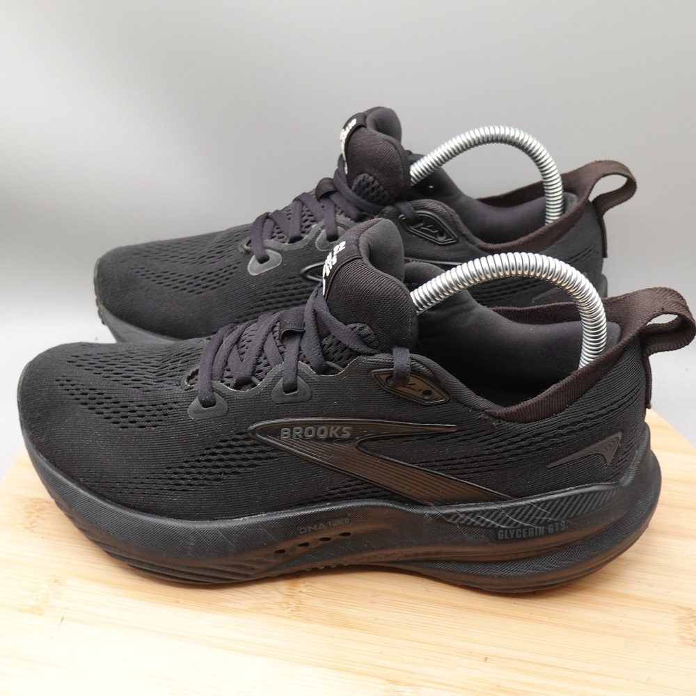 Brooks Shoes Women 8.5 Black Glycerin GTS 22 Running Athletic 1204351B020 Flaw